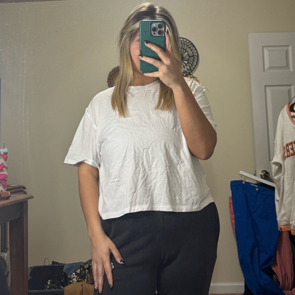 Women's White Fabletics Tee